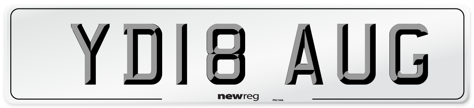 YD18 AUG Number Plate from New Reg
